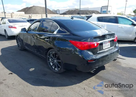 2015 Infiniti Q50 Premium from USA, damaged, VIN JN1BV7APXFM342798
